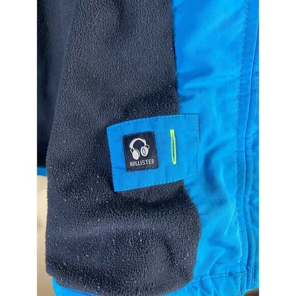 Hollister California Winter Jacket Teal Neon Green Women’s Large - Picture 15 of 16
